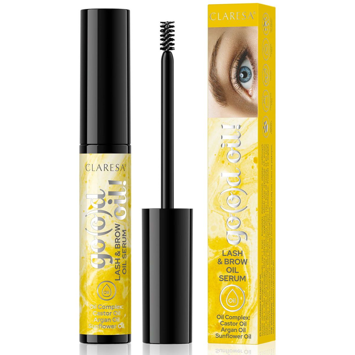 Claresa Claresa Go (O) D Öl! Wimpernbrauenöl Serum 8gr