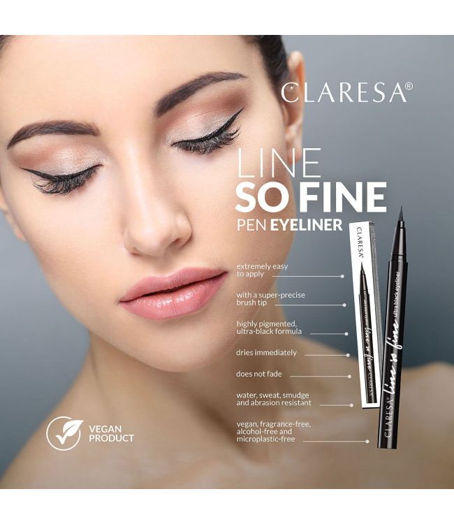 Claresa Claresa Linie so feiner Eyeliner Stift Schwarz