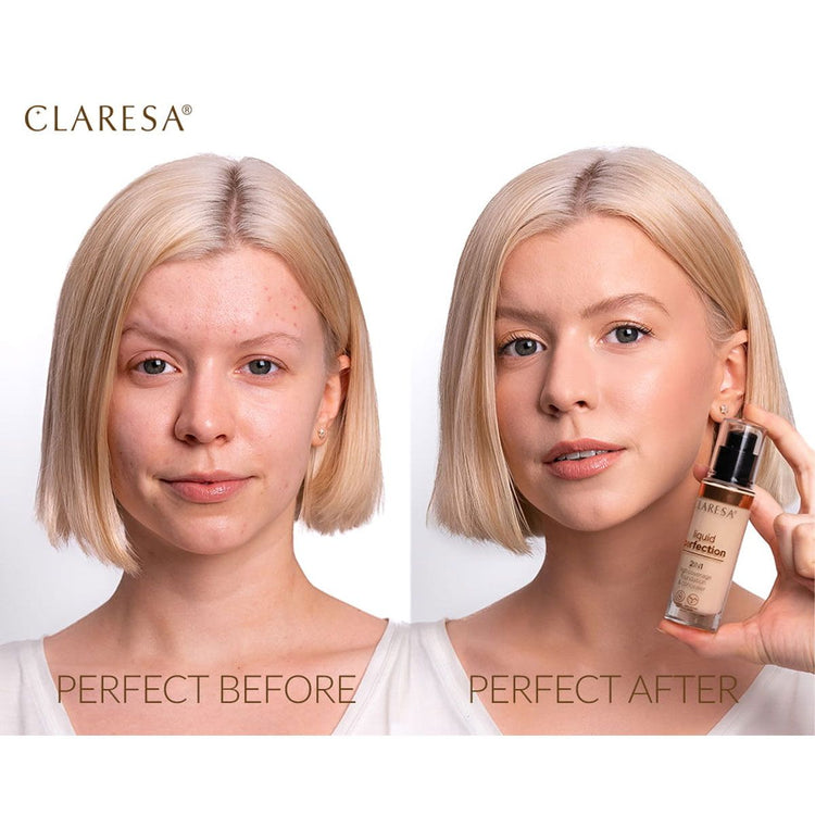 Claresa Claresa Flüssige Perfektion 2-in-1 Concealer und Foundation 102 Warm Medium 18gr.