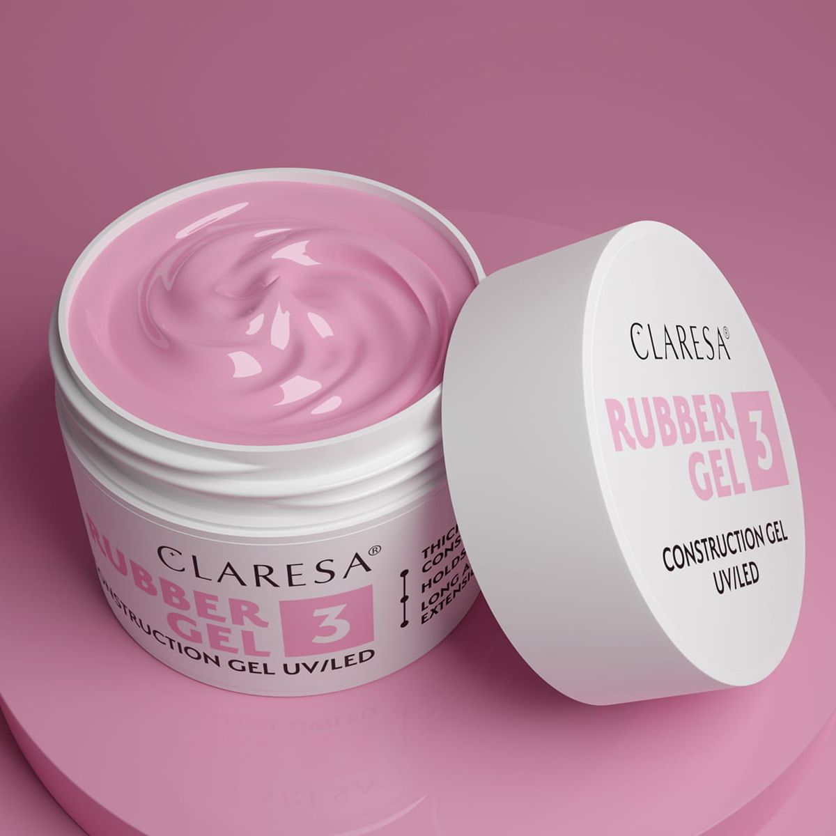 Claresa Claresa Gummi -Gel 3 Cool Pink 45gr.