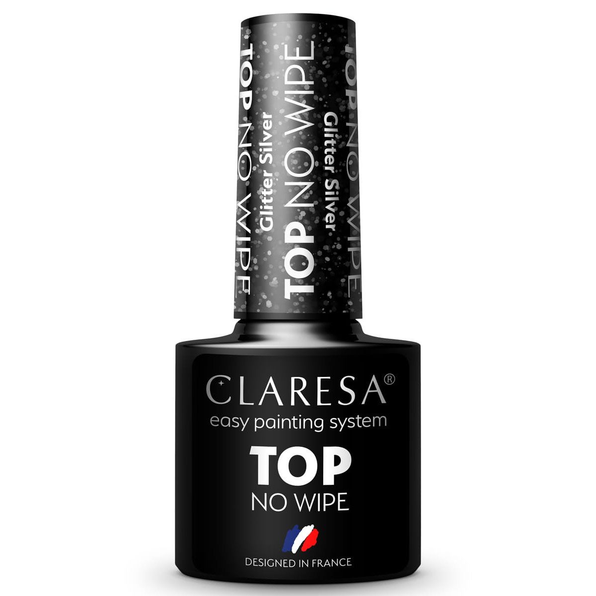 Claresa Claresa Decklack kein Wischglitzer Silber 5ml