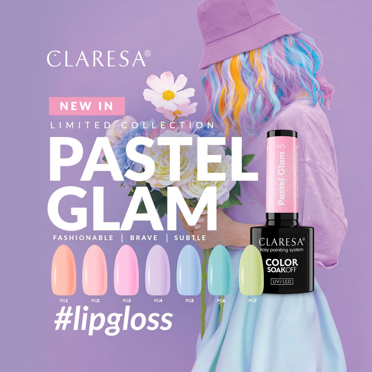 Claresa Claresa UV Led Gellak 5ml Pastellglam 7