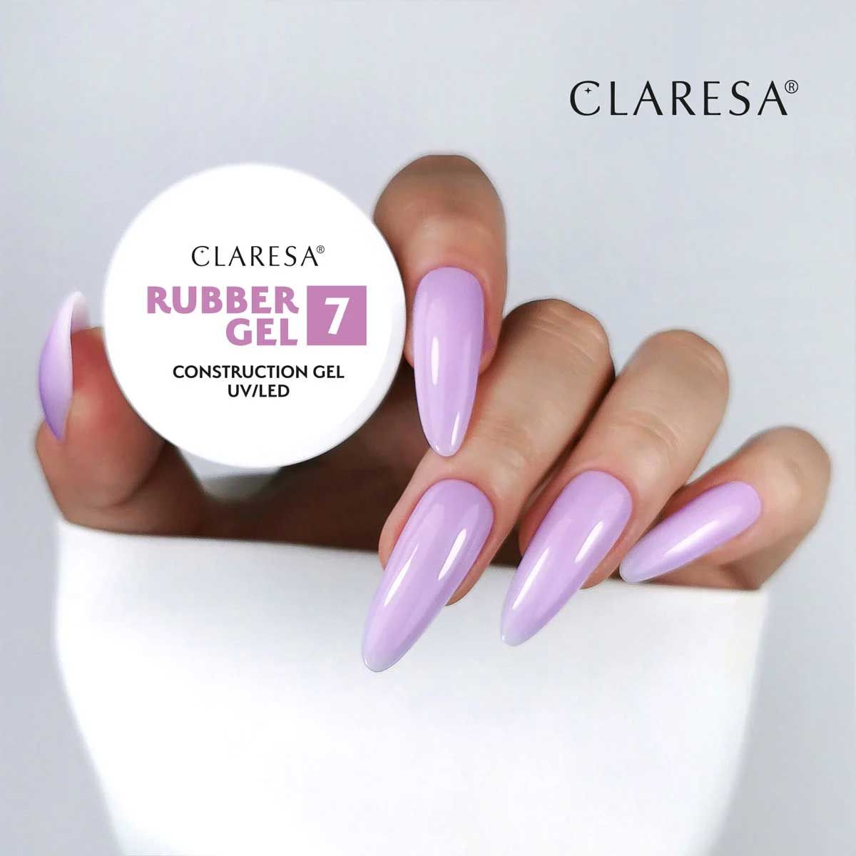 Claresa Claresa Gummi -Gel 7 Soft Lilac 12gr.