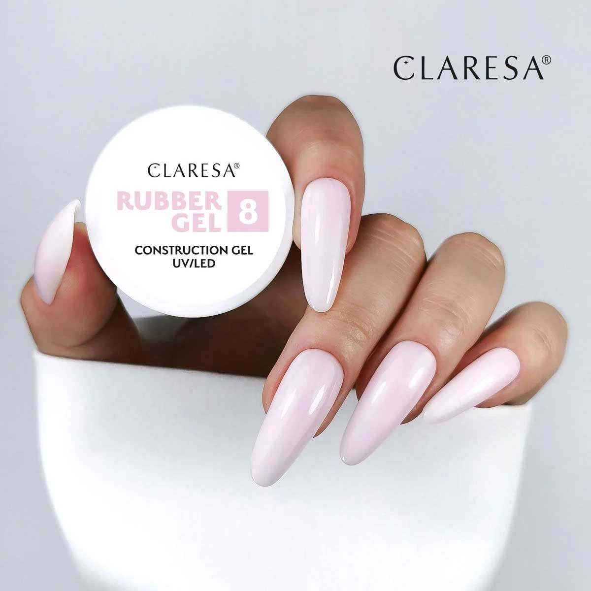 Claresa Claresa Rubber Gel 8 Ballerina Pink 45gr.