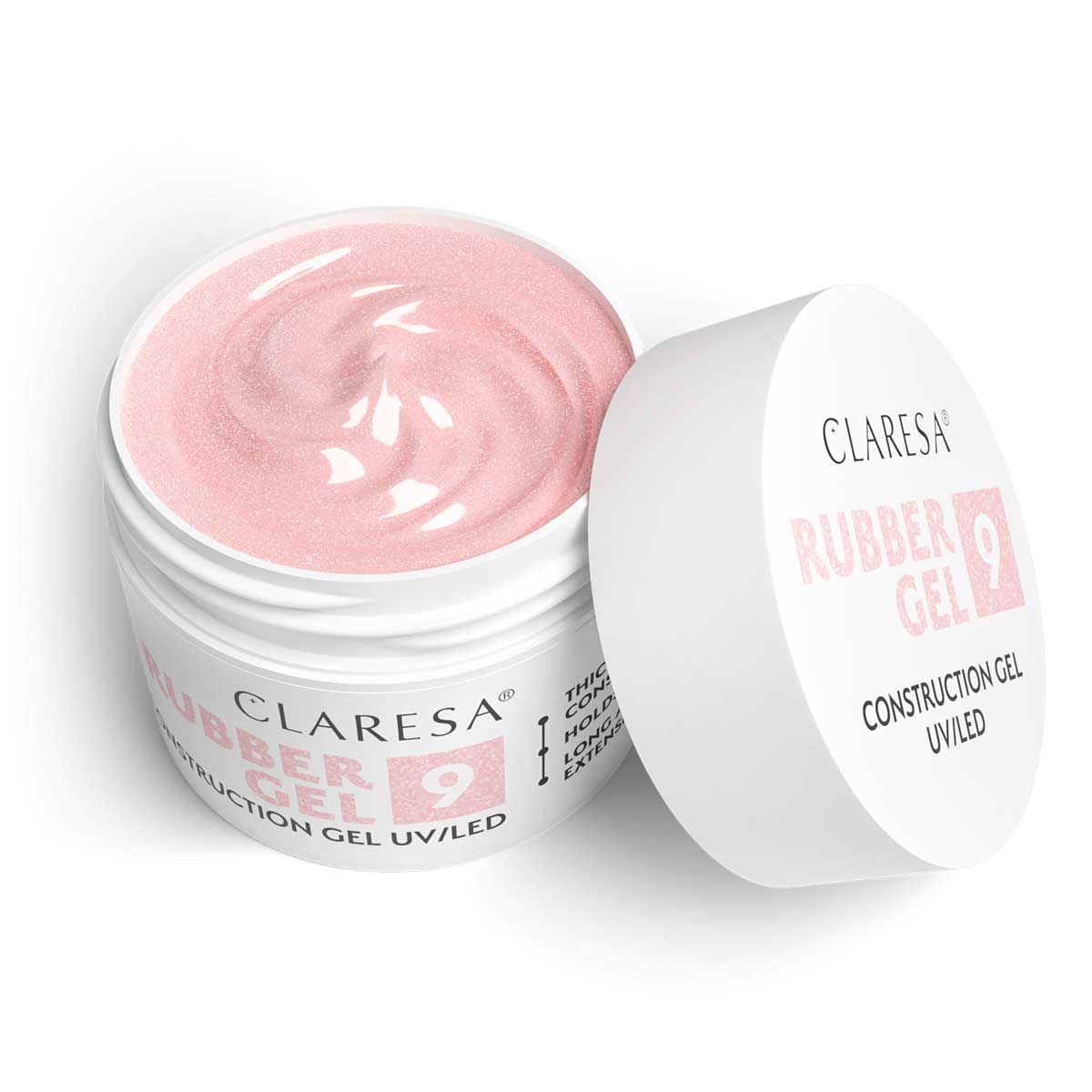 Claresa Claresa Gummi -Gel 9 Sparkle Pink 90gr.