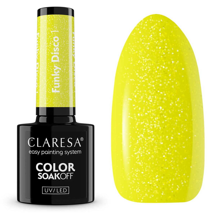 Claresa Claresa UV LED Gellak 5ml Funky Disco 1 gelbe Groove