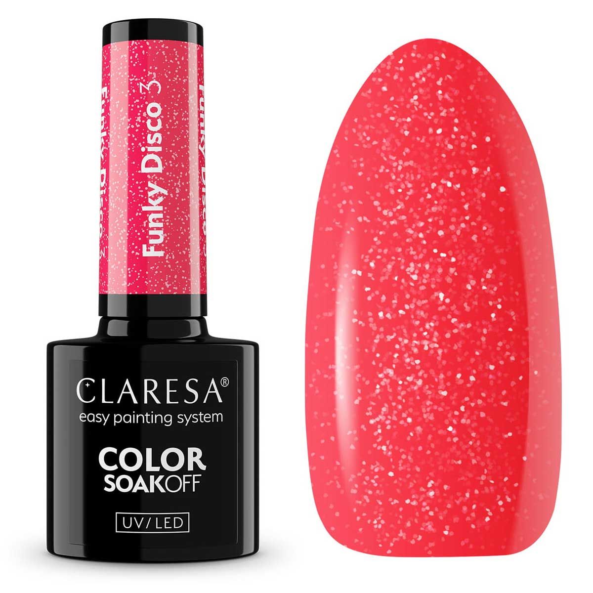 Claresa Claresa UV LED Gellak 5ml Funky Disco 3 Korallenwendung