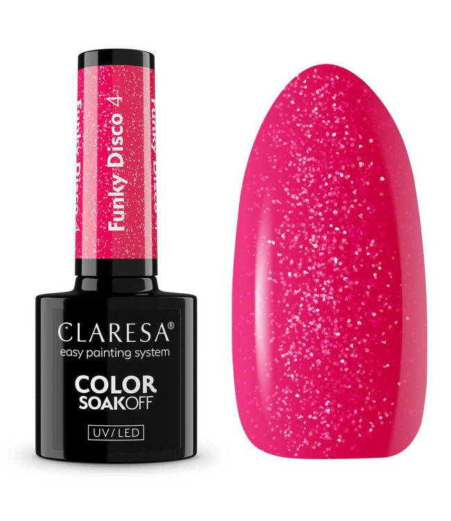 Claresa Claresa UV Led Gellak 5ml Funky Disco 4 Pink Fieber