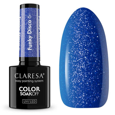 Claresa Claresa UV Led Gellak 5ml Funky Disco 6 Blue Beat