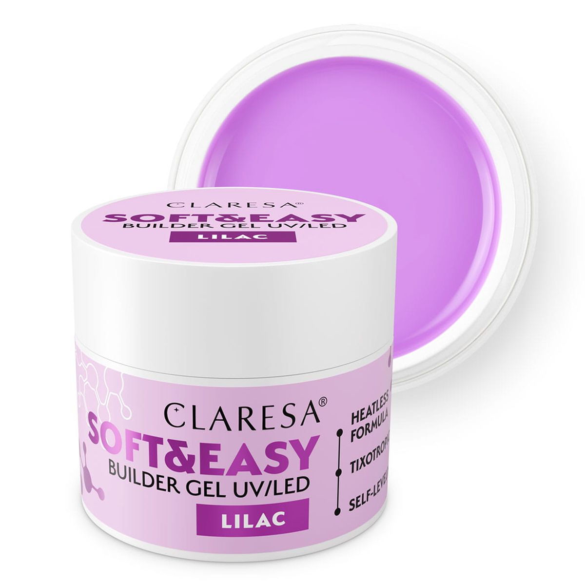 Claresa Claresa Keratin Soft Easy Builder Gel Lilac 90gr.