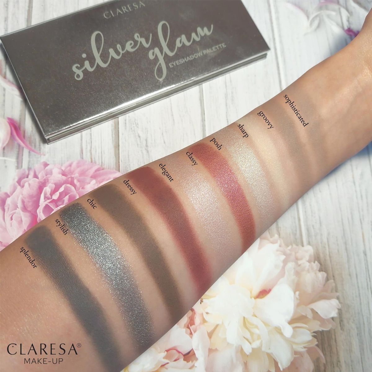 Claresa Claresa Lidschattenpalette Silber Glam