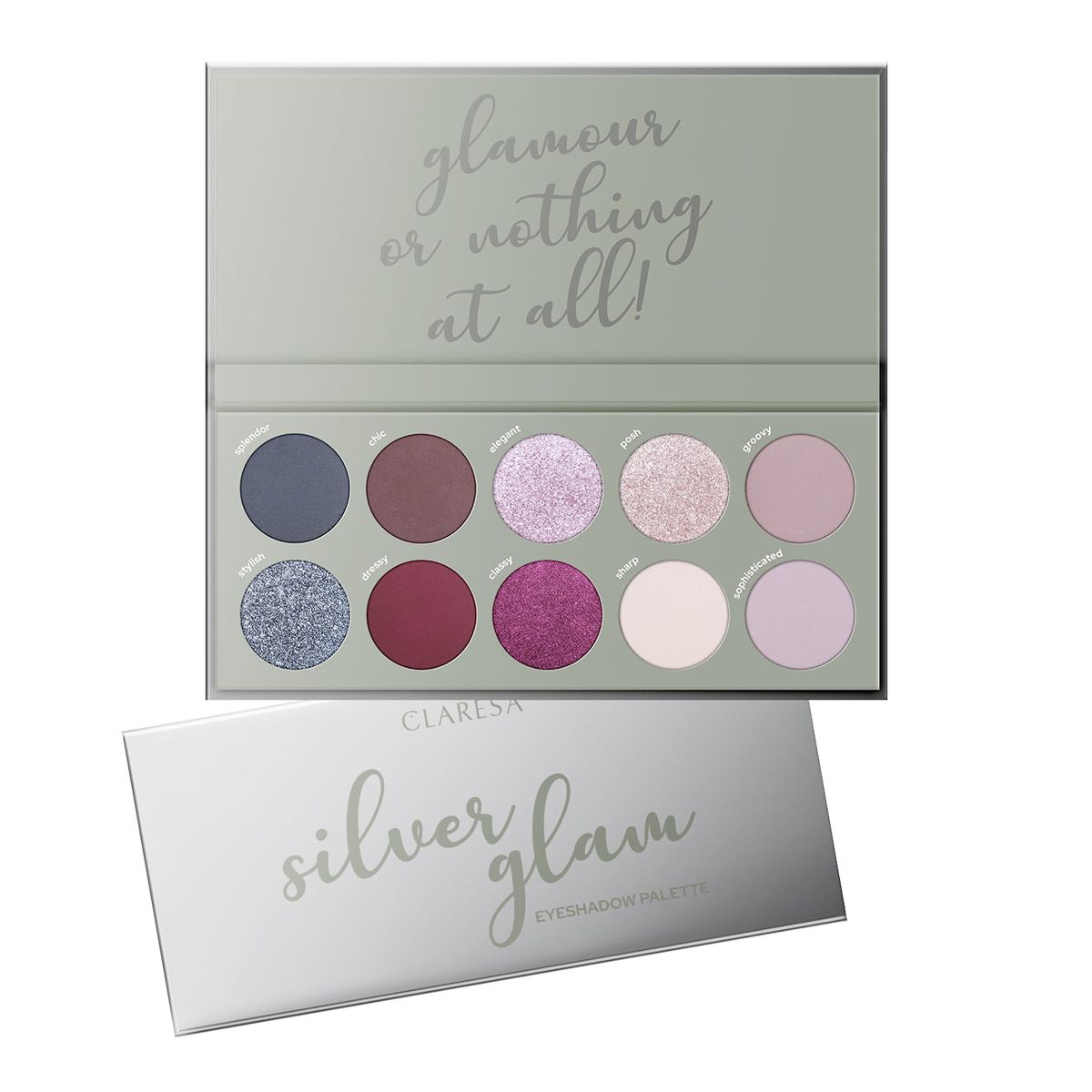 Claresa Claresa Lidschattenpalette Silber Glam