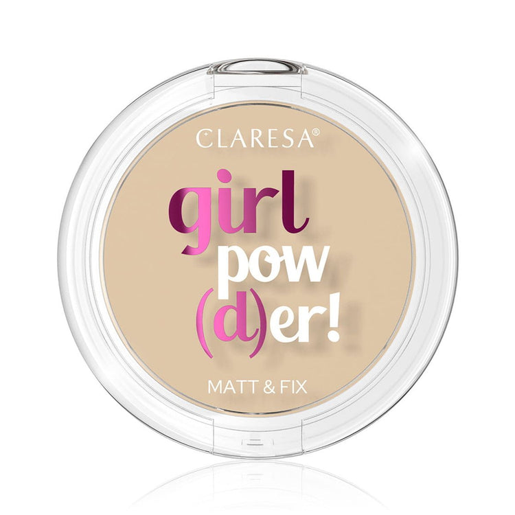 Claresa Claresa Girl Pow (D) er! Matt Fix gepresstes Pulver 02 Natural Beige 12gr.