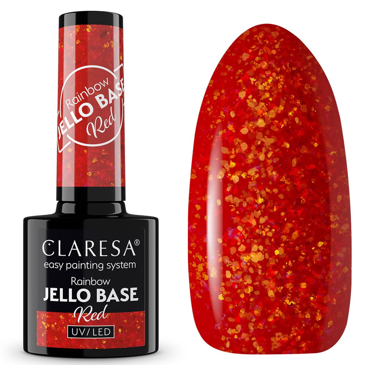 Claresa Claresa Rainbow Jello Basis Coat Red 5ml