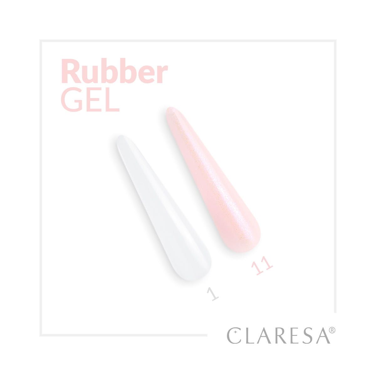 Claresa Claresa Gummi Gel 1 Transparent 90gr.