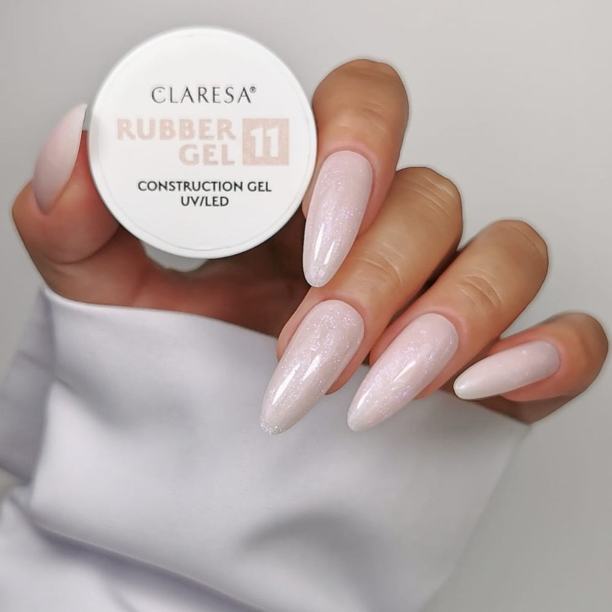 Claresa Claresa Gummi -Gel 11 Funkle Weichrosa 90gr.