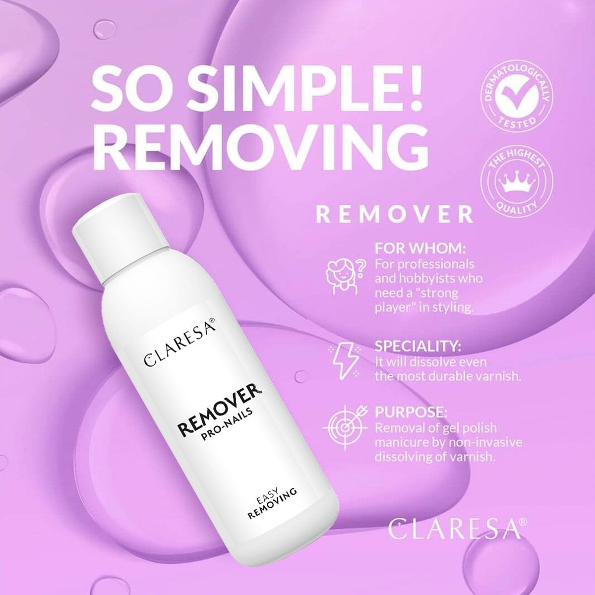 Claresa Nagelentferner 500 ml