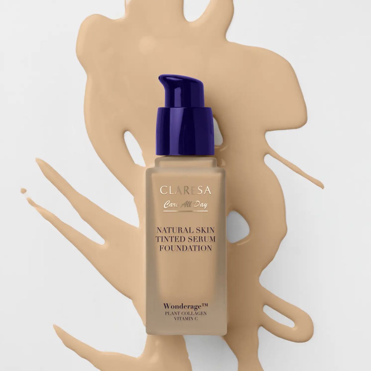 Claresa Natural Skin Tinted Serum Foundation 2wo mittelgroße Olive 32ml