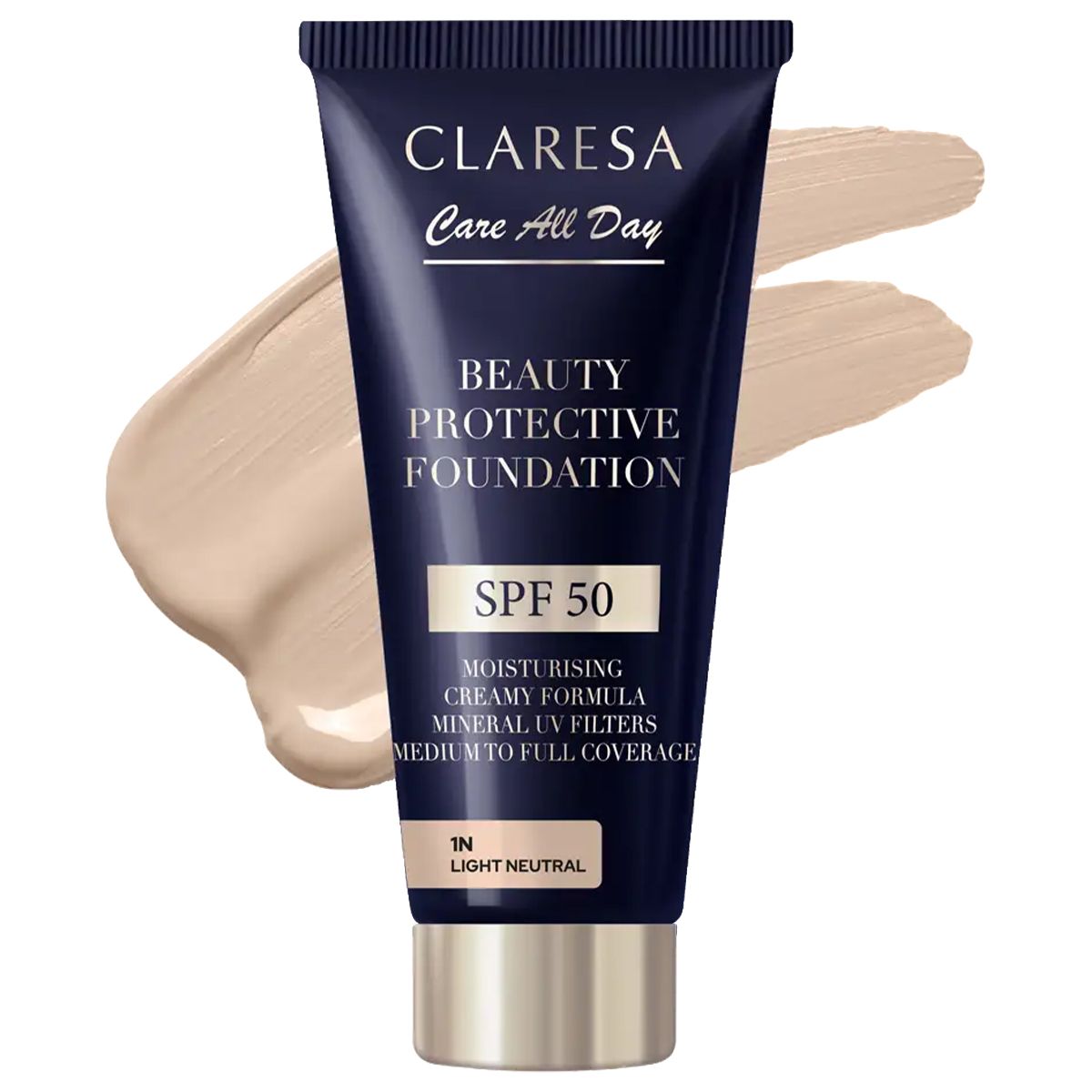 Claresa Beauty Protective Foundation SPF 50 1N Leicht neutral 30ml