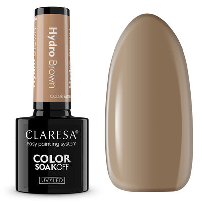 Claresa UV-LED-Gel-Nagellack, 5 ml, Farbalchemie – Hydrobraun