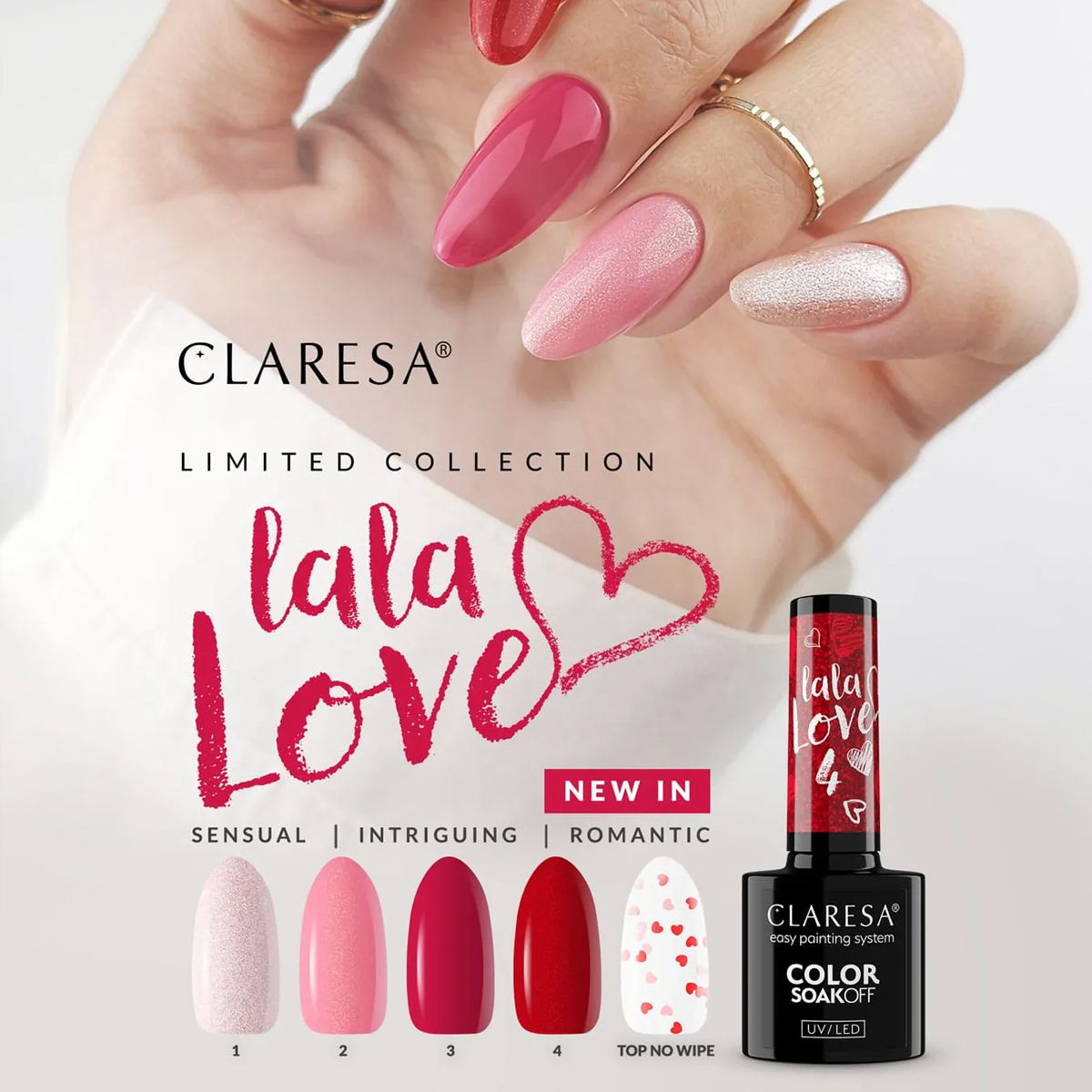 Claresa UV-LED-Gellack 5 ml La La Love 4