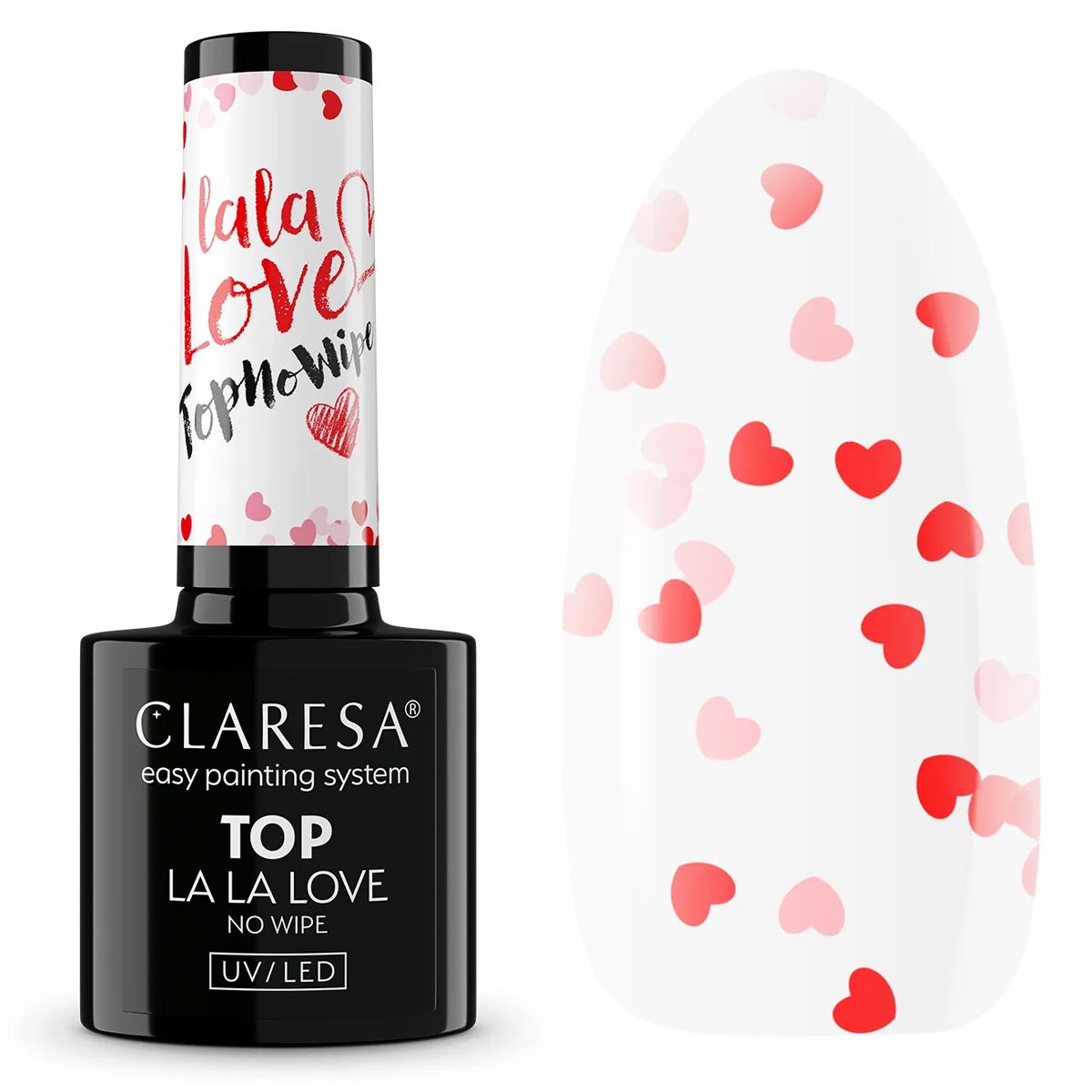 Claresa Top Coat ohne Abwischen, La La Love, 5 ml