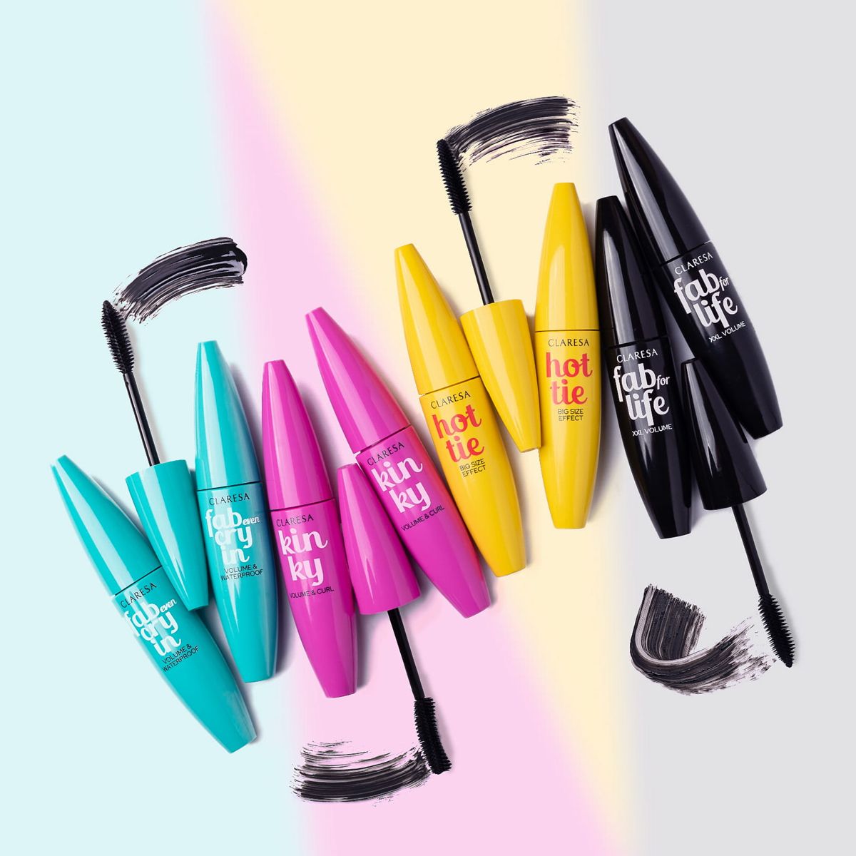 Claresa Kinky Mascara schwarz 10ml