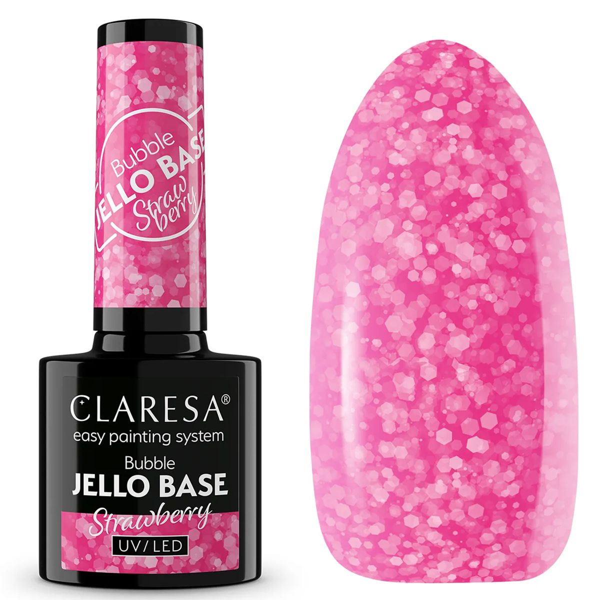 Claresa Bubble Jello Basislack Erdbeere 5 ml