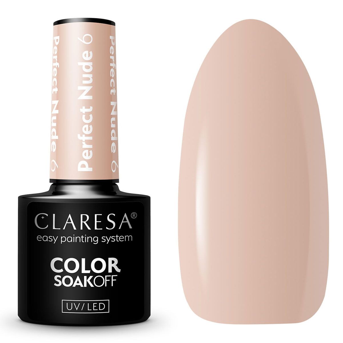 Claresa Claresa UV LED GELLAK 5ML Perfekter Nackt 6