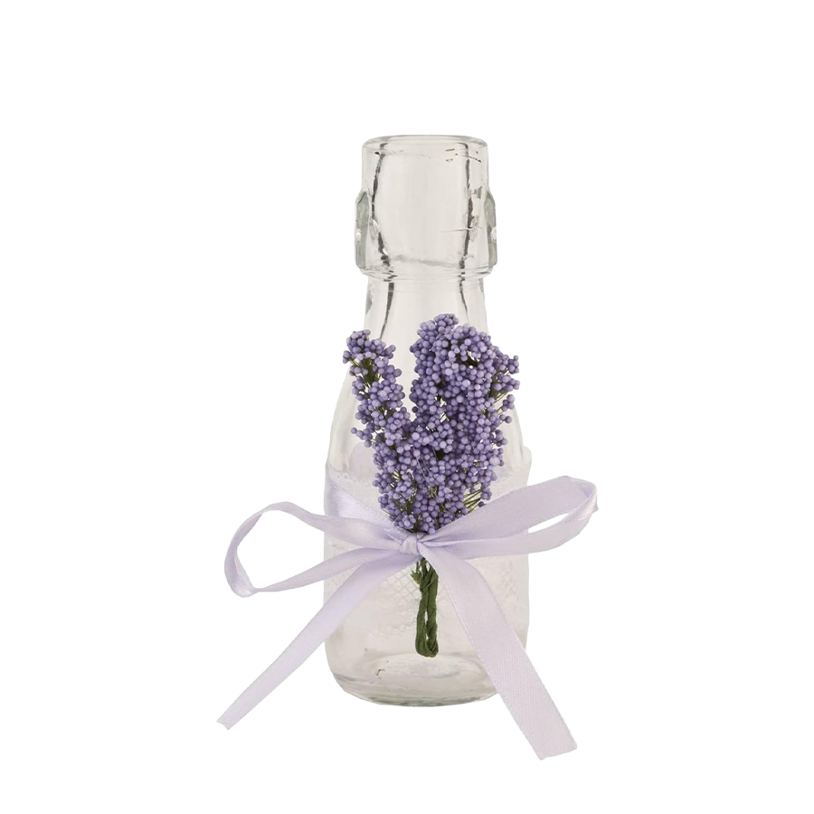 Clayre Eef Flaschenglas Lavendel ø6x13cm