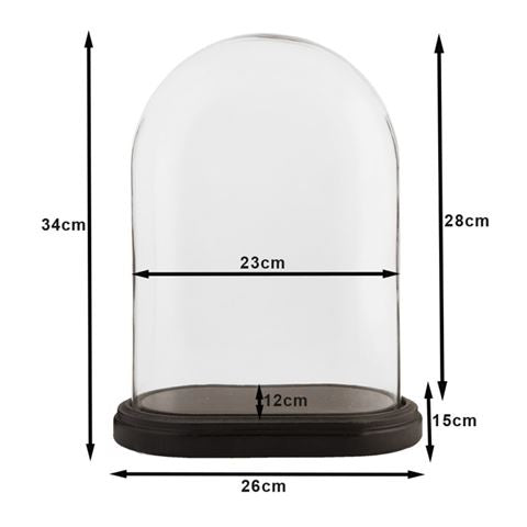 Clayre Eef Clayre EEF Stolp 6Gl1269 Transparent 26x15x33 cm