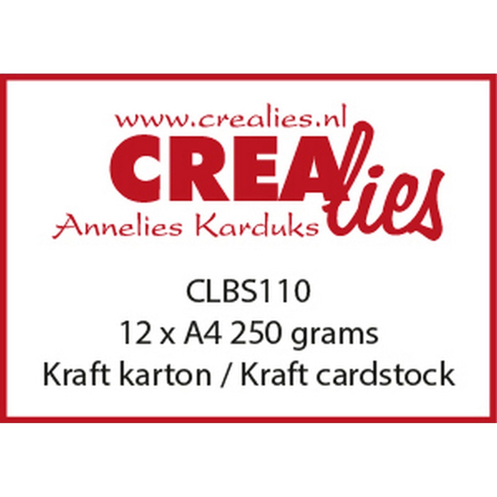 Crealies • Kraftkarton 250 Gramm 12St