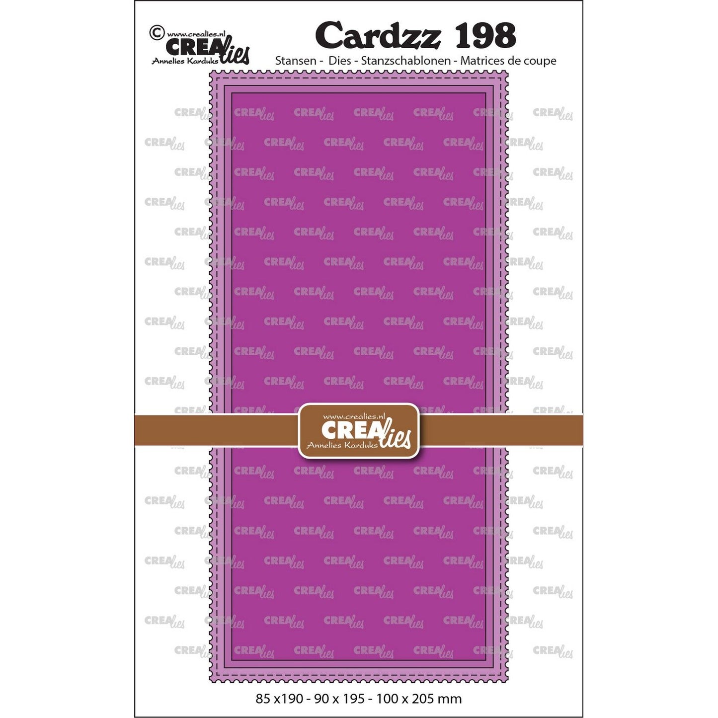 Crealies • Cardzz Stanzformen Slimline M mit Stempelkante