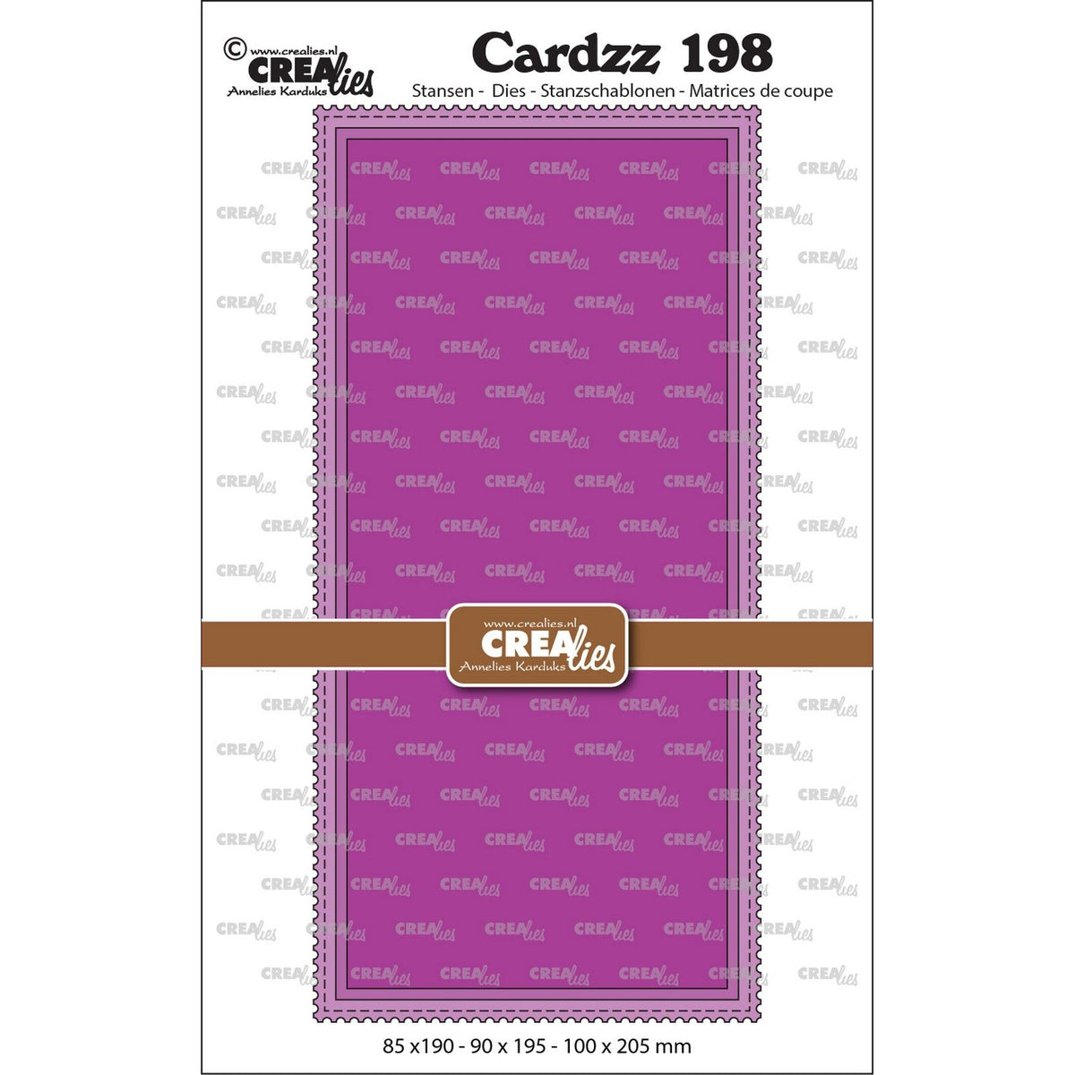 Crealies • Cardzz Stanzformen Slimline M mit Stempelkante