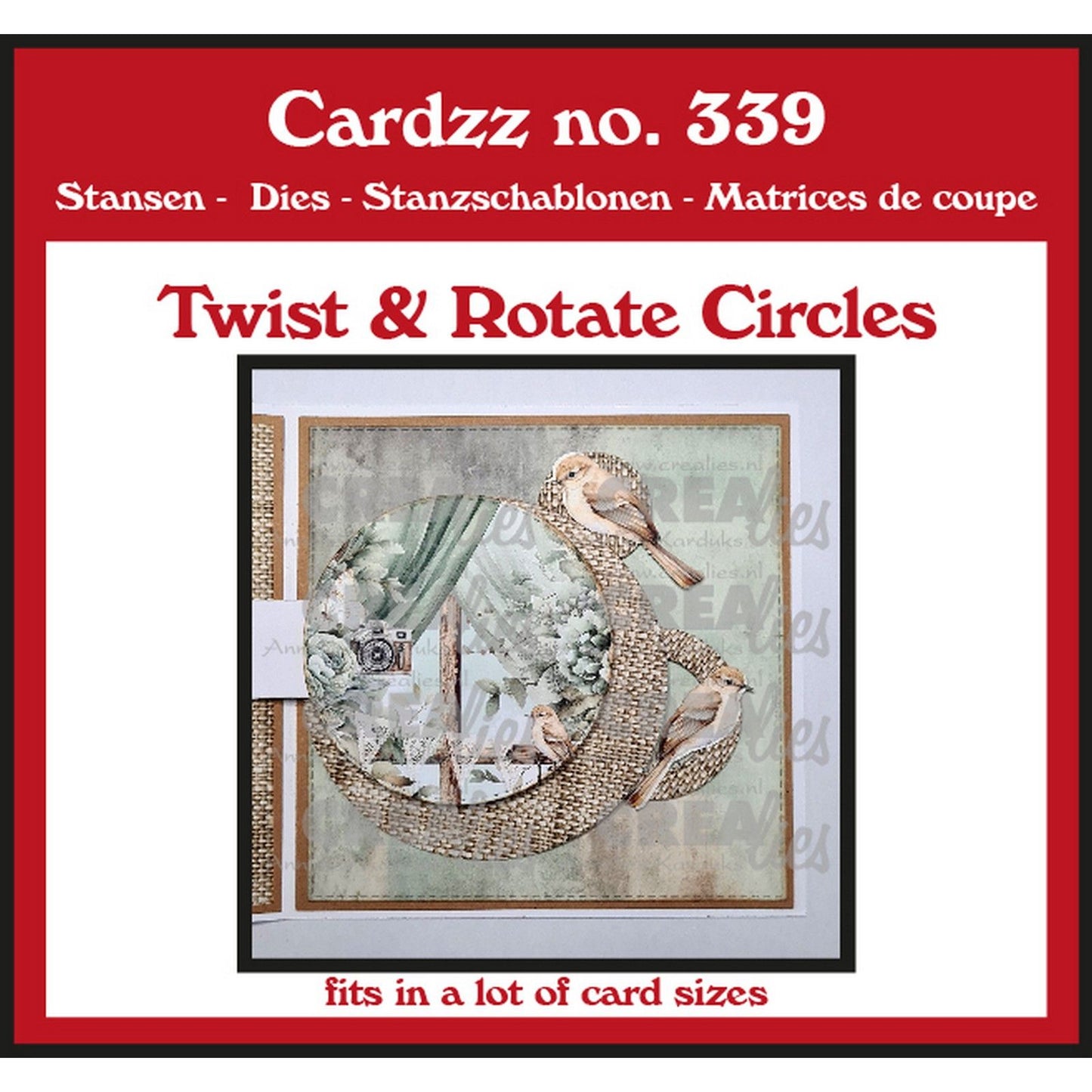 Crealies • Cardzz-Stanzform, drehende Kreise