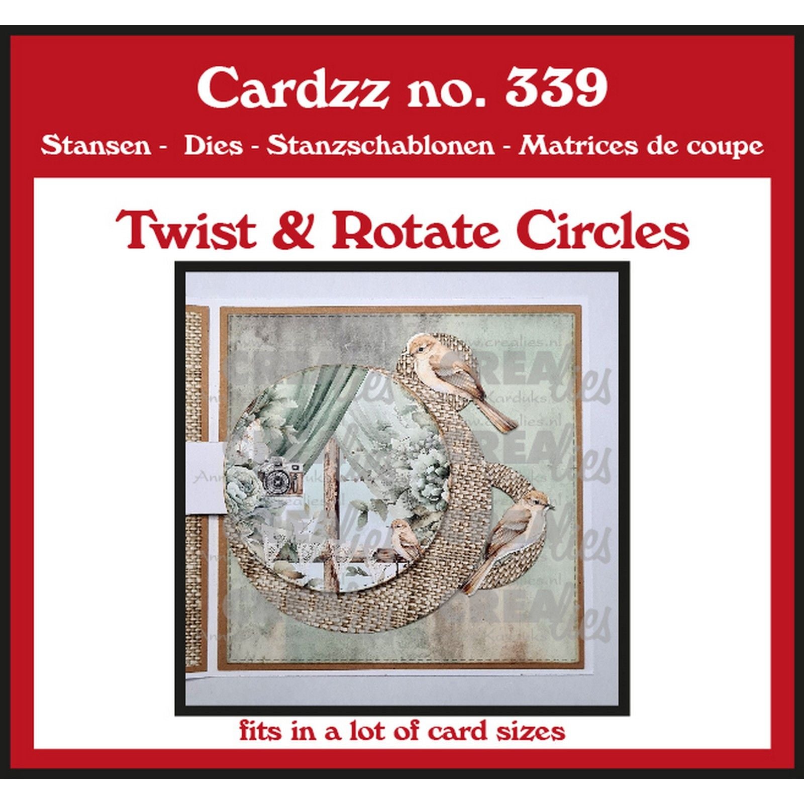 Crealies • Cardzz-Stanzform, drehende Kreise