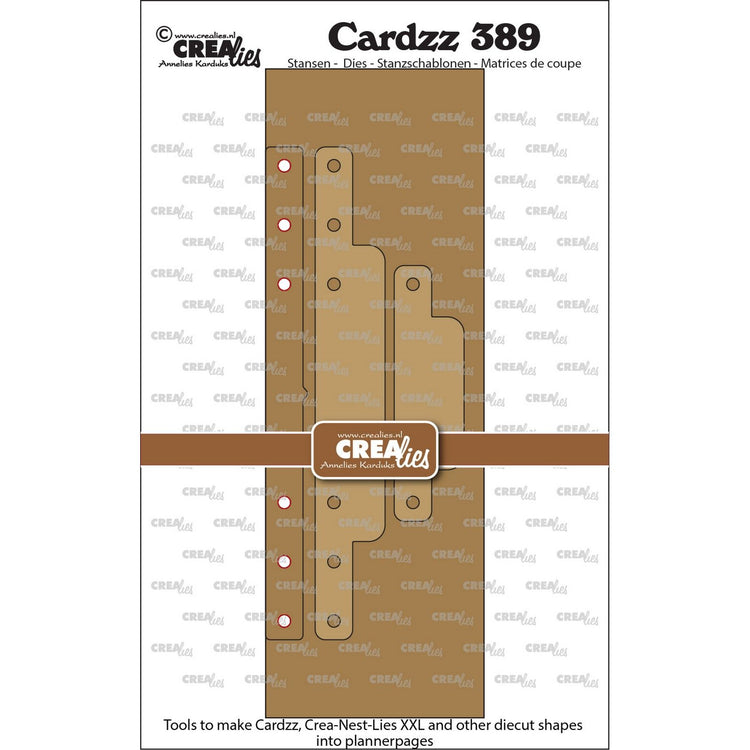 Crealies • Cardzz-Stanzform zum Erstellen gestanzter Formen in Planerseiten, 3 Stück