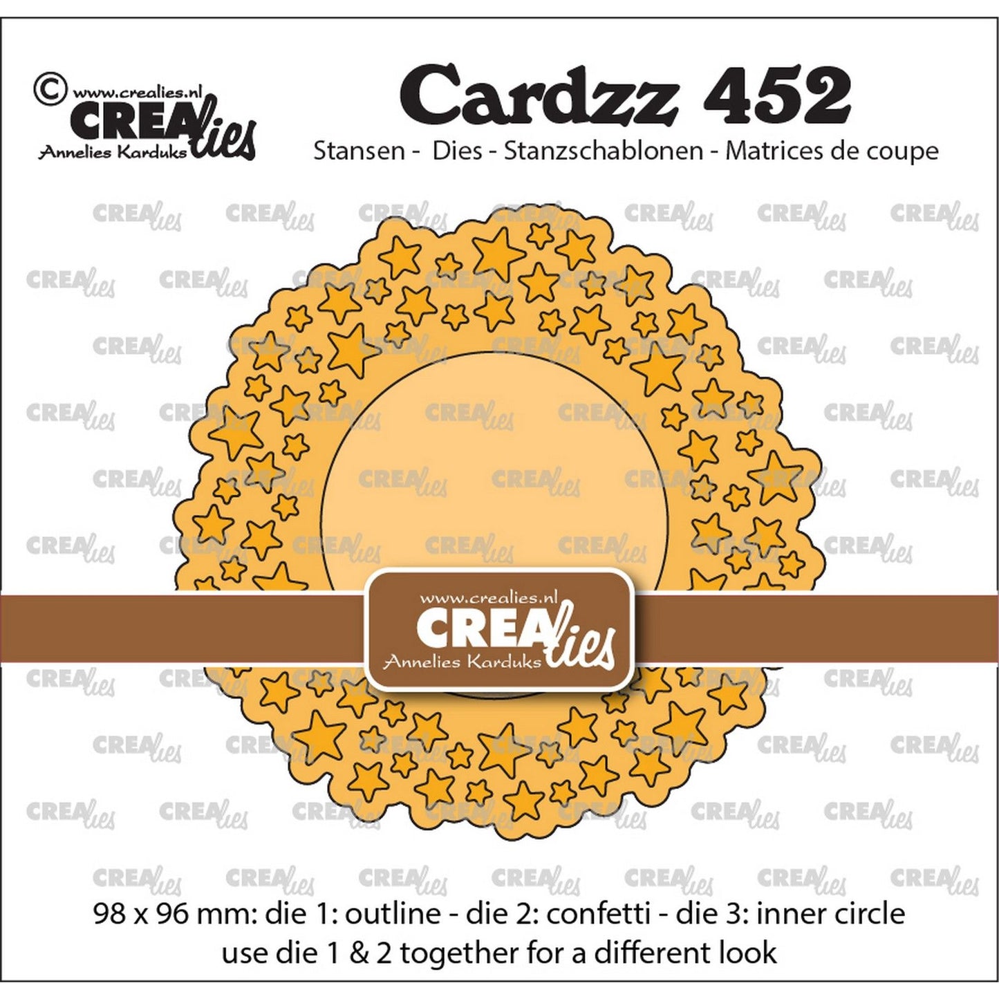 Crealies • Cardzz-Schneideschablone Konfetti-Sterne