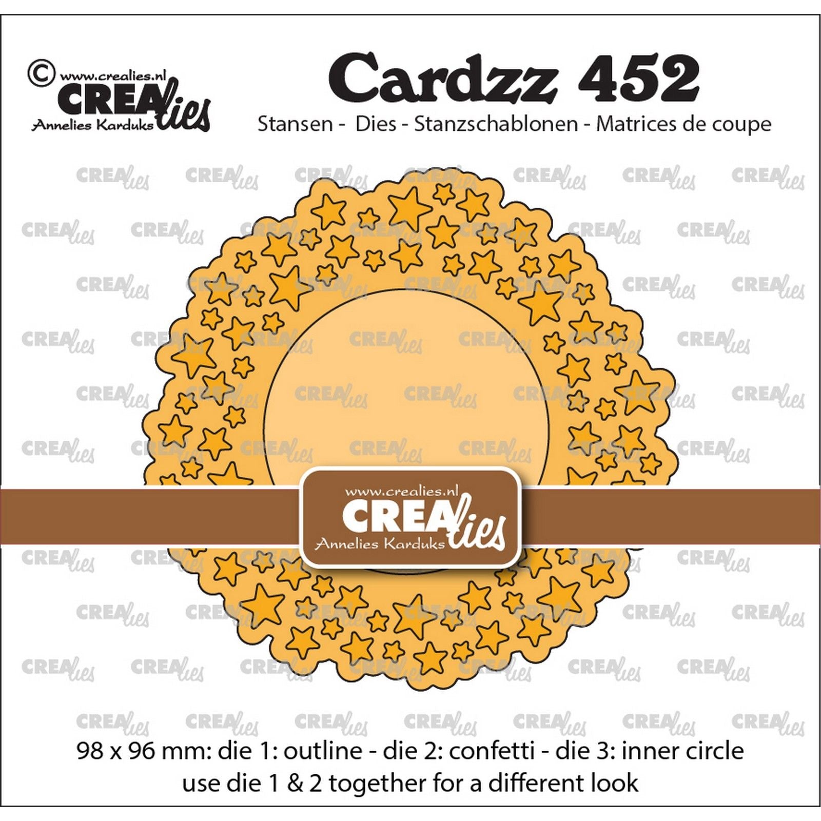 Crealies • Cardzz-Schneideschablone Konfetti-Sterne