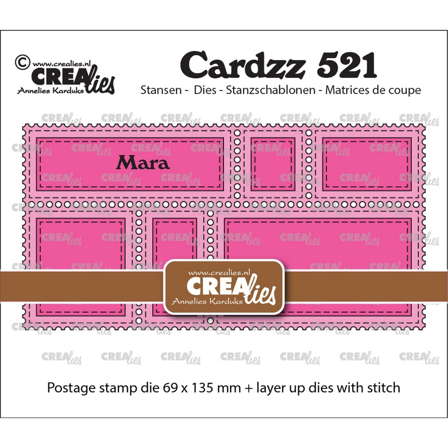 Crealies • Cardzz Stanzformen Stempelrahmen Mini Slimline Mara