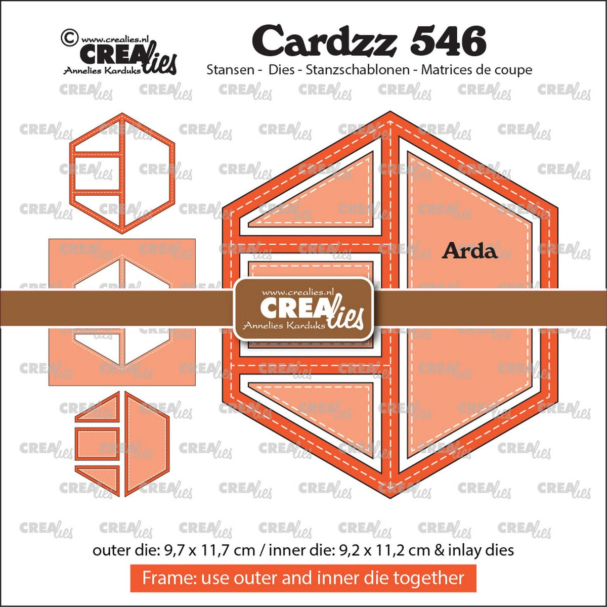 Crealies • Cardzz-Rahmeneinlagen Arda