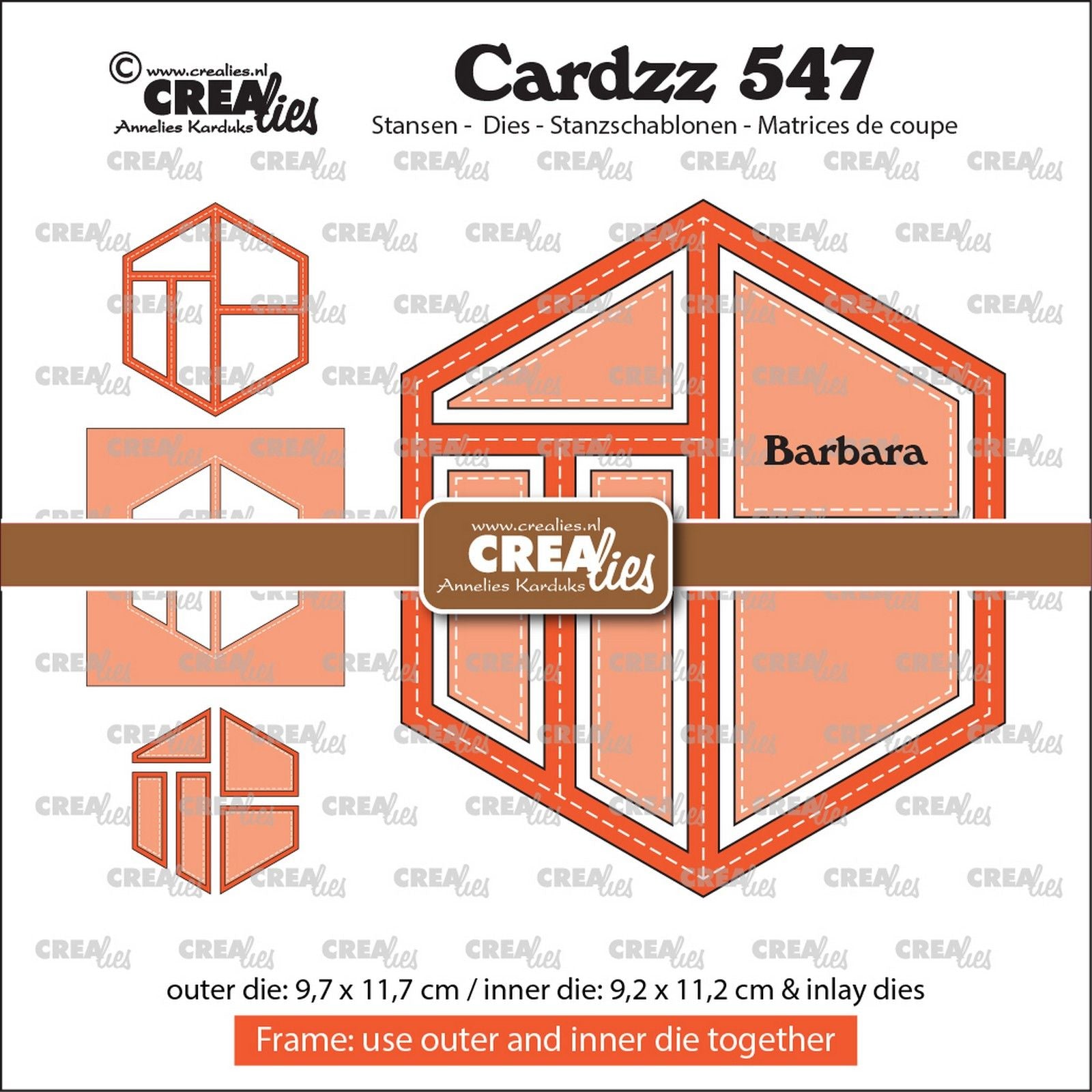 Crealies • Cardzz-Rahmeneinlagen Barbara