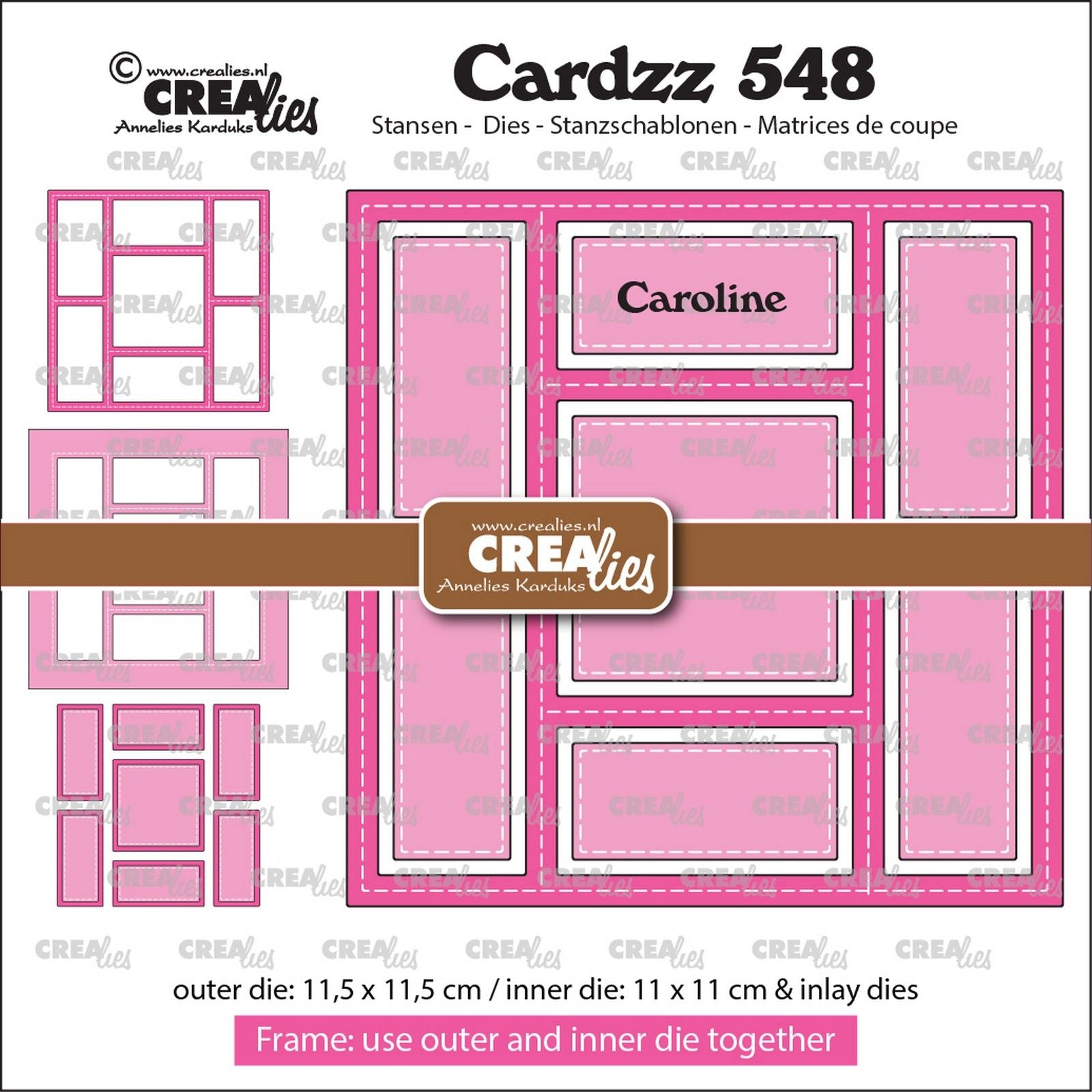 Crealies • Cardzz-Rahmeneinlagen Caroline