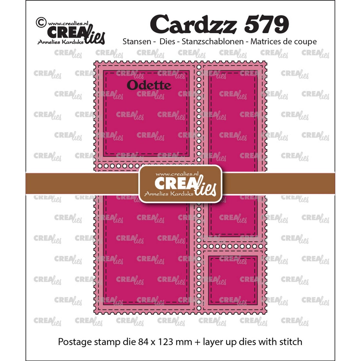 Crealies • Cardzz Stanzformen Stempelrahmen rechteckig Odette