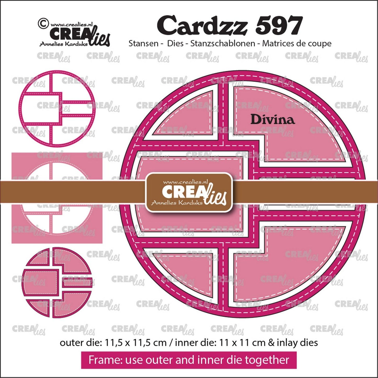 Crealies • Cardzz-Rahmeneinlagen Divina