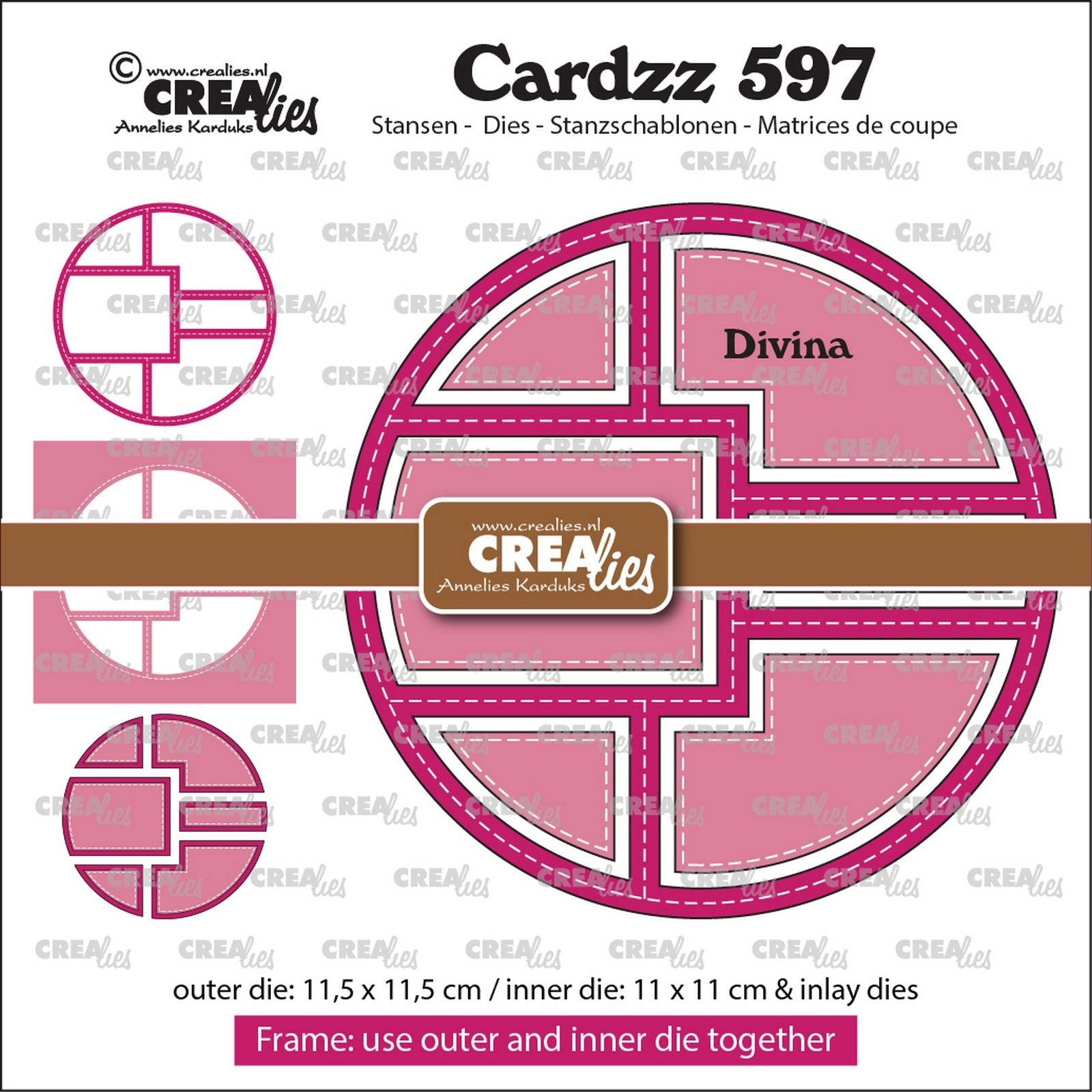 Crealies • Cardzz-Rahmeneinlagen Divina