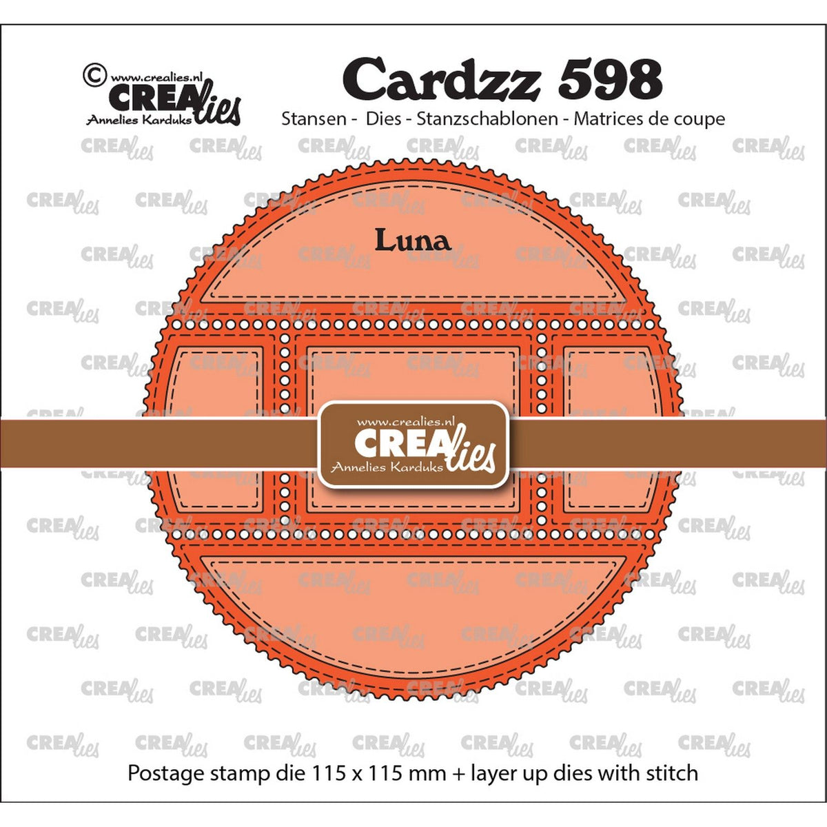 Crealies • Cardzz-Schneideschablone, Stempelrahmen, Luna