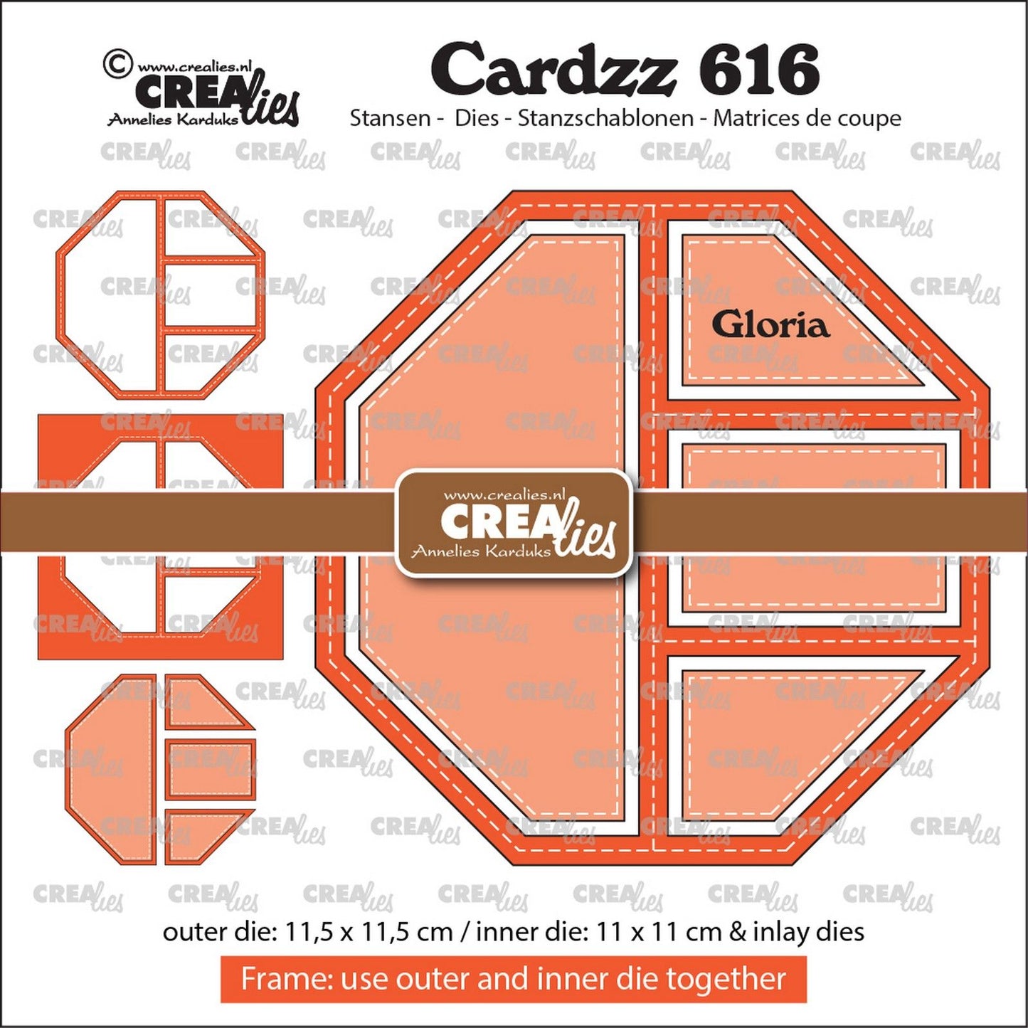 Crealies • Cardzz-Rahmeneinlage Gloria