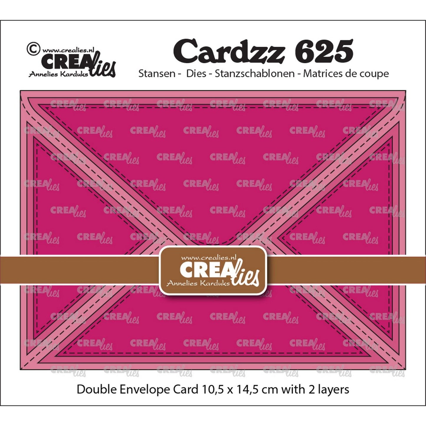 Crealies • Cardzz Doppelumschlagkarte rechteckig