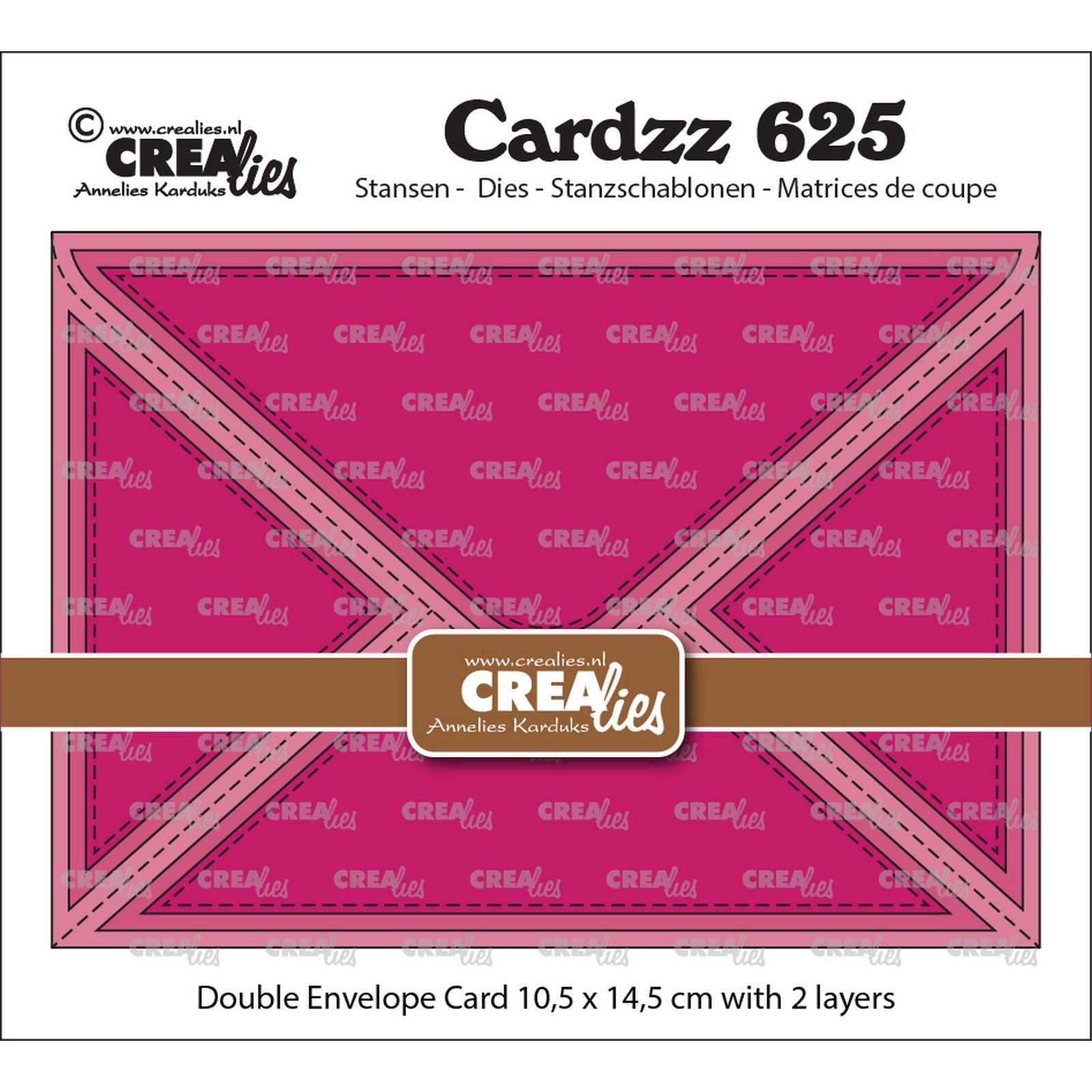 Crealies • Cardzz Doppelumschlagkarte rechteckig